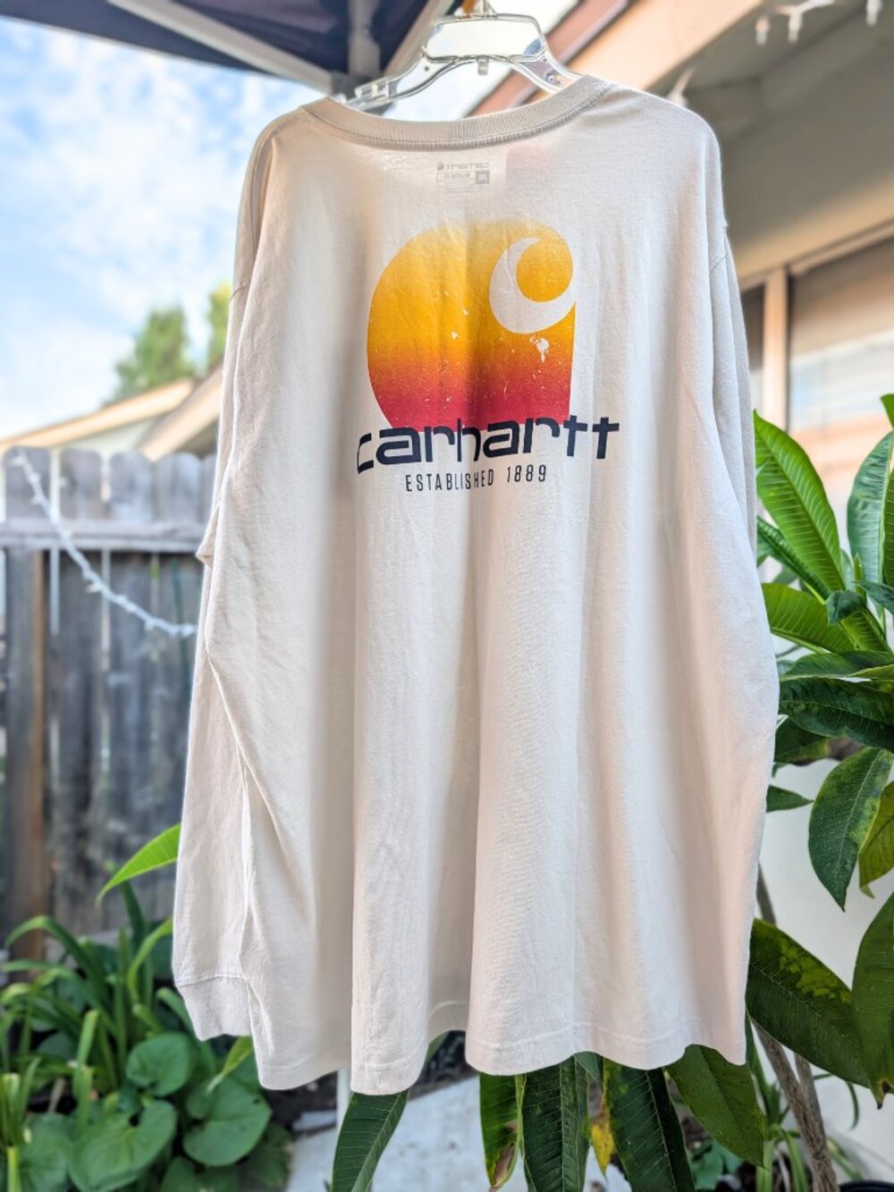 Carhartt NWT Relaxed fit heavyweight long-sleeve pocket C graphic t-shirt 3XL - Picture 2 of 6